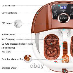 Foot Spa Bath with Heat and Massage and Bubbles, Foot Bath Massager With16 Motoriz