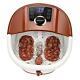 Foot Spa Bath With Heat And Massage And Bubbles, Foot Bath Massager With16 Brown