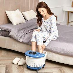 Foot Spa Bath with Heat and Massage and Bubbles Foot Bath Massager with16 Motor