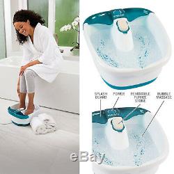 Foot Spa Feet Bath Jets Massager Machine Soaker Toe-Touch Control w Heat Bubbles