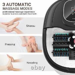 Foot Spa Foot Bath Massager with Heat 3 Automatic Modes and 4 Motorized