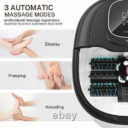 Foot Spa Foot Bath Massager with Heat & 3 Automatic Modes and 6 Motorized