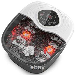 Foot Spa Foot Bath Massager with Heat Bubbles Pumice Stone Digital Temperatur