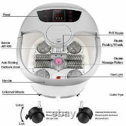 Foot Spa Massager Foot Bath with Heat Massage Bubbles Timer Stone Automatic US