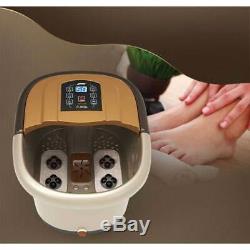 Foot Spa Massager Heated Surfing Therapy Rolling Massage Pedicure Soak Bath 3D