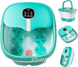 Foot Spa Massager with Heat Bath Motorized Massage Rollers, Collapsible Foot Spa