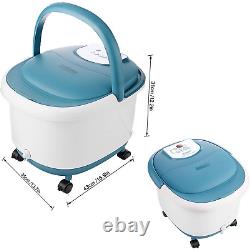 Foot Spa Massager with Heat, Massage and Bubble Jets Foot Bath Tub with 6 Moto