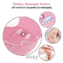 Foot Spa Misiki Foot Bath Massager with Heat Bubbles Vibration and Auto Shut-off