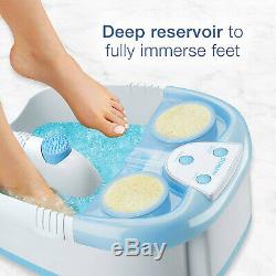 Foot Spa Pedicure Hot Water Tub Massage Bath Soak Feet Relax Heat LED Waterfall