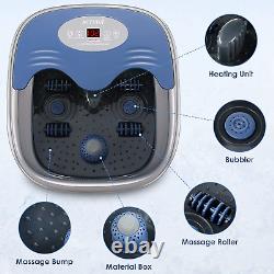 Foot Spa with Heat and Massage and Jets, Heated Foot Bath Massager with 4 Massag