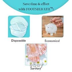 Footsie Bath Liners, Original Disposable Pedicure Spa Liners, 100 Count