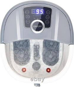 Giantex Foot Spa, Foot Bath Massager with Heating, Bubbles