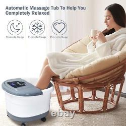 Giantex Foot Spa, Foot Bath Massager with Heating, Bubbles