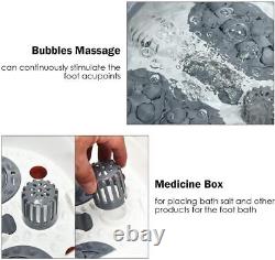 Giantex Foot Spa, Foot Bath Massager with Heating, Bubbles