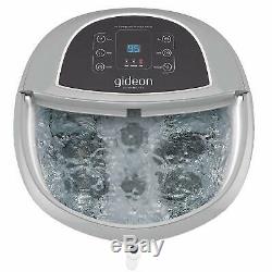 Gideon Luxury Therapeutic Heated Foot Spa Bath Massager with Lights & Bubbles