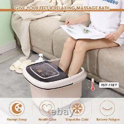 Gymax Foot Spa Bath Massager Tub 4 Motorized Massage Rollers with Remote Control