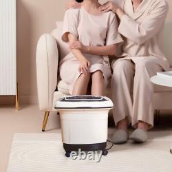 Gymax Foot Spa Bath Massager Tub With Remote Control 4 Motorized Massage Rollers