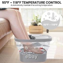 HOSPAN Collapsible Foot Spa Electric Rotary Massage, Foot Bath with Heat, Bub