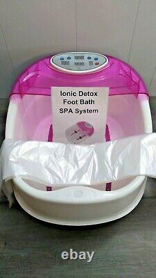 HealCity Ionic Detox Foot Bath SPA Machine Plus Panel Control, Massage Tub 2 Arr