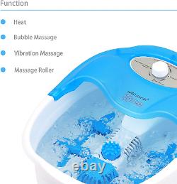 Heated Foot Spa Bath with Bubble Massage, Pedicure Attachments, Vibration for Fa