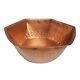 Hexagonal Bare Copper Foot Bath Massage Spa Beauty Salon Therapy Pedicure Bowl