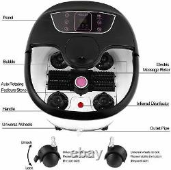 Home Foot Spa Bath Massager Bubble Heat LED Display Infrared Relax BF00