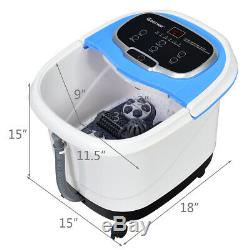 Home Foot Spa Bath Motorized Massager Portable Electric Powered with Shower Blue