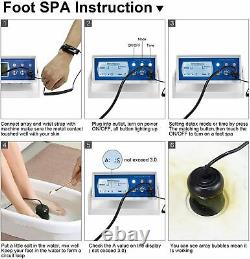 Home Ionic Foot Spa Bath Detox Massage Machine WithFar Infrared Waist Belt + Basin