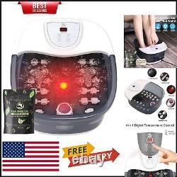 Home Spa Experience Shiatsu Foot Massager with Epsom Salt & Temperature Control