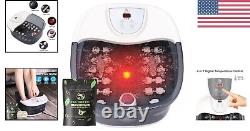 Home Spa Experience Shiatsu Foot Massager with Epsom Salt & Temperature Control