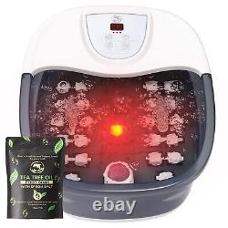 Home Spa Experience Shiatsu Foot Massager with Epsom Salt & Temperature Control