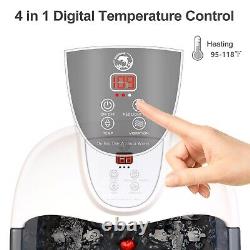 Home Spa Experience Shiatsu Foot Massager with Epsom Salt & Temperature Control