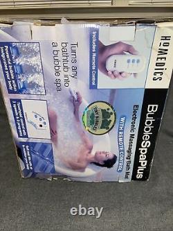 Homedics Bubble Spa Plus Electronic Massaging Bath Mat WithRemote new in box