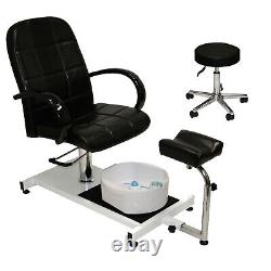 Hydraulic Lift Spa Pedicure Chair with Footbath and FREE Stool