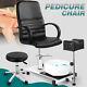 Hydraulic Pedicure Station Chair Footbath Massage Beauty Nail Salon Spa With Stool