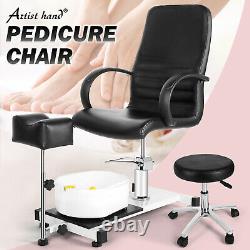 Hydraulic Pedicure Station Chair Footbath Massage Beauty Nail Spa Salon withStool