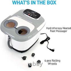 Hydro Therapy Foot Bath Massager Relieve Fatigue Detox Adjustable Time & Heat