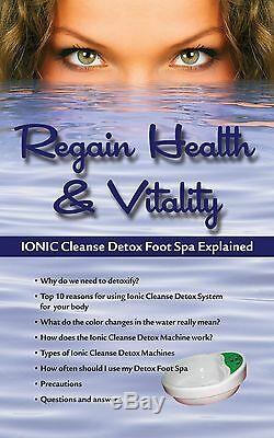 IonIC Detox Ionic Foot Bath Spa Chi Cleanse Unit. Detox Foot Spa 1 YEAR WARRANTY