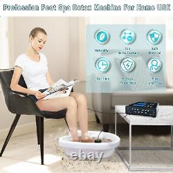 Ionic Cleanse Detox Foot Spa Bath Machine with Arrays Infrared Waist Belt Function