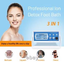 Ionic Detox Foot Bath Spa Machine Cell Cleanse 2 Arrays with Basin for Home Gift