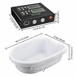 Ionic Detox Foot Spa Machine Massage Tub Kit with Arrays Far Infrared Belts Home