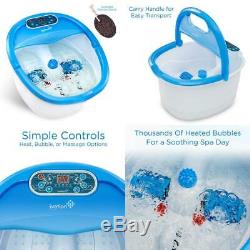 Ivation Foot Spa Massager Heated Bath, Automatic Massage Rollers