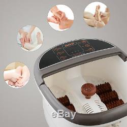 Kenwell Portable Foot Spa Bath Massager Bubble Heat LED Display Infrared Relax