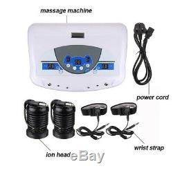 LCD Dual Ionic Cell Cleanse Detox Foot Bath Spa Machine withArrays Wrist H