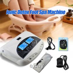 LCD Dual Ionic Cell Cleanse Detox Foot Bath Spa Machine withArrays Wrist Straps