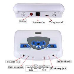 LCD Dual Ionic Cell Cleanse Detox Foot Bath Spa Machine with Infrared Waistband C