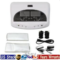 LCD Dual Pro Ion Detox Ionic Foot Bath Spa Clean Machine Infrared Belts 5 Modes
