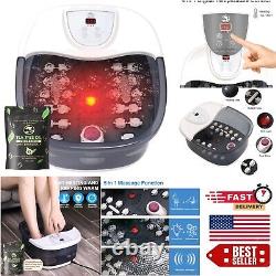 Large Electric Foot Spa with Temperature Control & 22 Shiatsu Massage Rollers