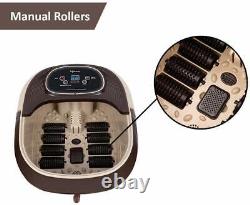 Lifelong Electric Foot Spa Massager Machine with 8 rollers, Digital Panel, 220 VAT