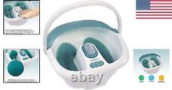 Luxury Bubble Spa Footbath with Heating, Massaging Jets & Removable Pedicure Set